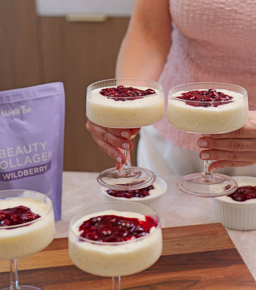 Milchreis mit Kirschen & weißer Schokolade 🍒 – Cremiger Genuss mit Beauty-Boost
