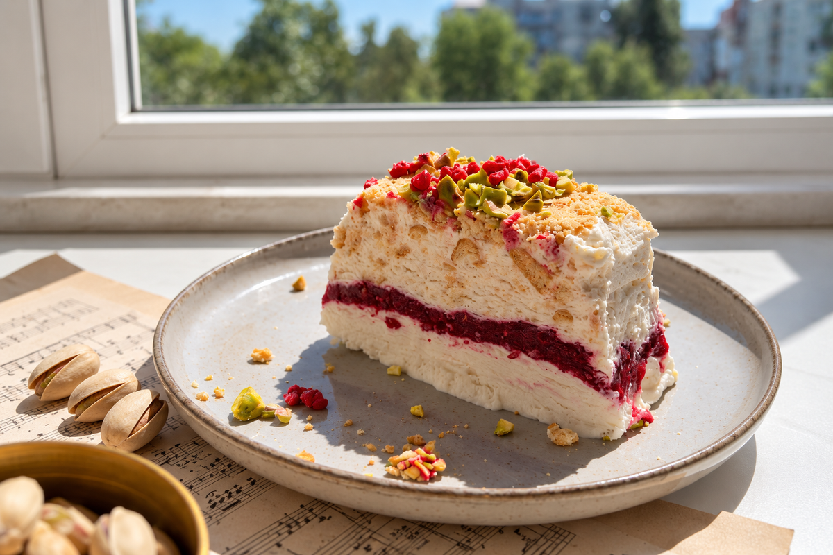 Ice Cream Cake mit Himbeeren & Beauty Kollagen