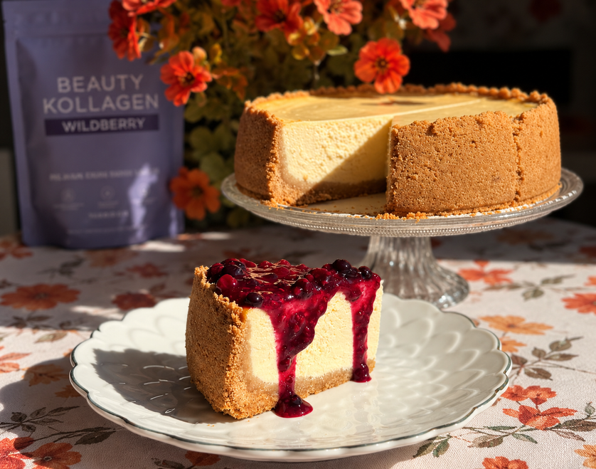 New York Cheesecake mit fruchtigem Wildberry-Topping 🍓