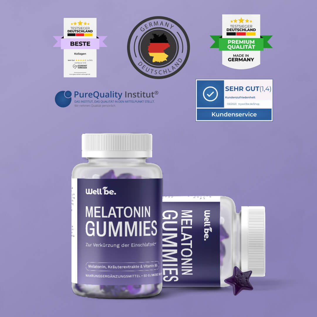 Melatonin Gummies mit Melisse, Hopfen & Vitamin B6