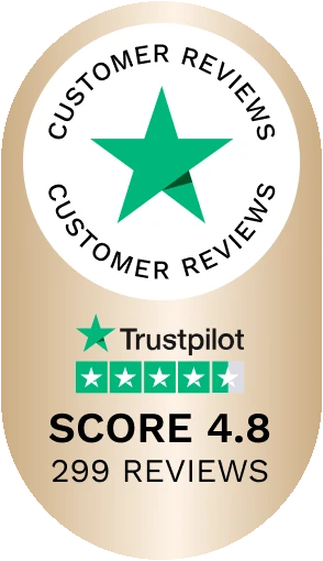 Trustpilot: Score 4.8, 299 Reviews