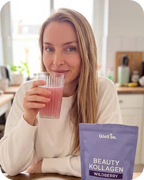 Kundin mit wellbe Beauty Kollagen