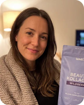 Kundin mit wellbe Beauty Kollagen