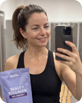 Kundin mit wellbe Beauty Kollagen