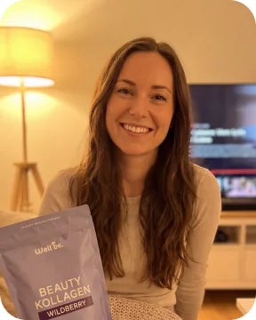 Kundin mit wellbe Beauty Kollagen