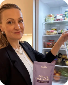 Kundin mit wellbe Beauty Kollagen