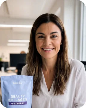 Kundin mit wellbe Beauty Kollagen